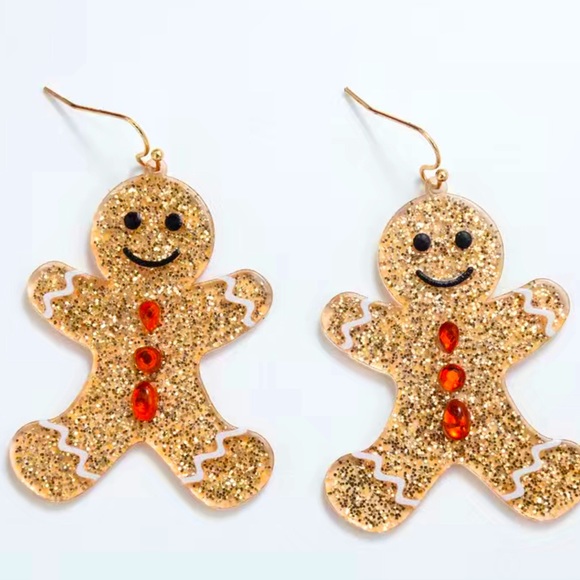 ๐ NWT- Christmas Cutie Pie Gingerbread Acrylic Earrings ๐ - Picture 3 of 4
